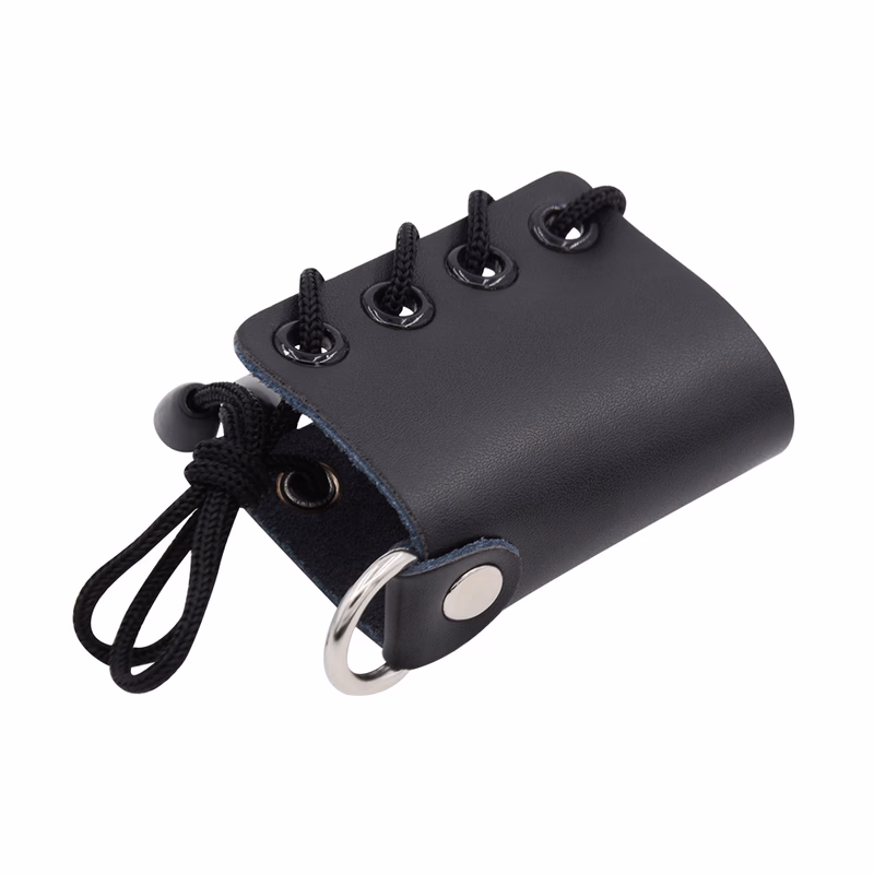 Genuine leather penis ring scrotum binding