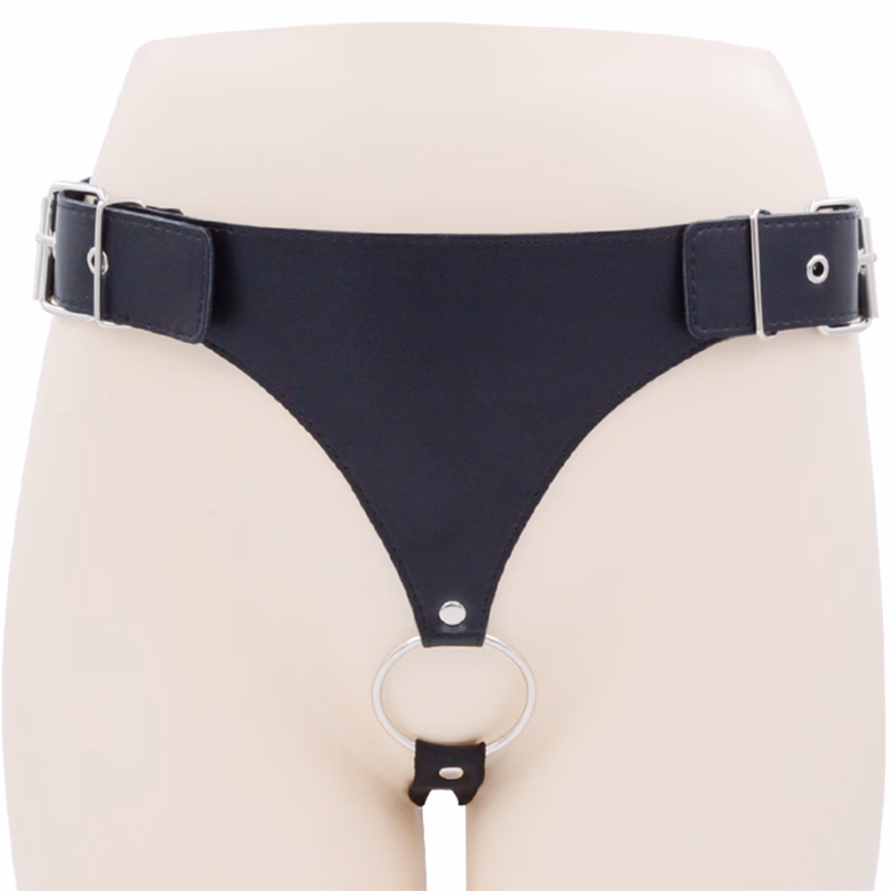 Male wearable trouser lock ring, black