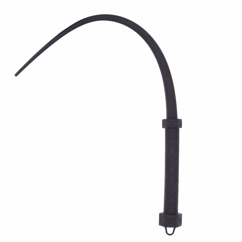 Silicone whip toy, black