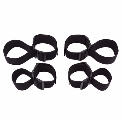 Hand and foot restraint handcuffs set