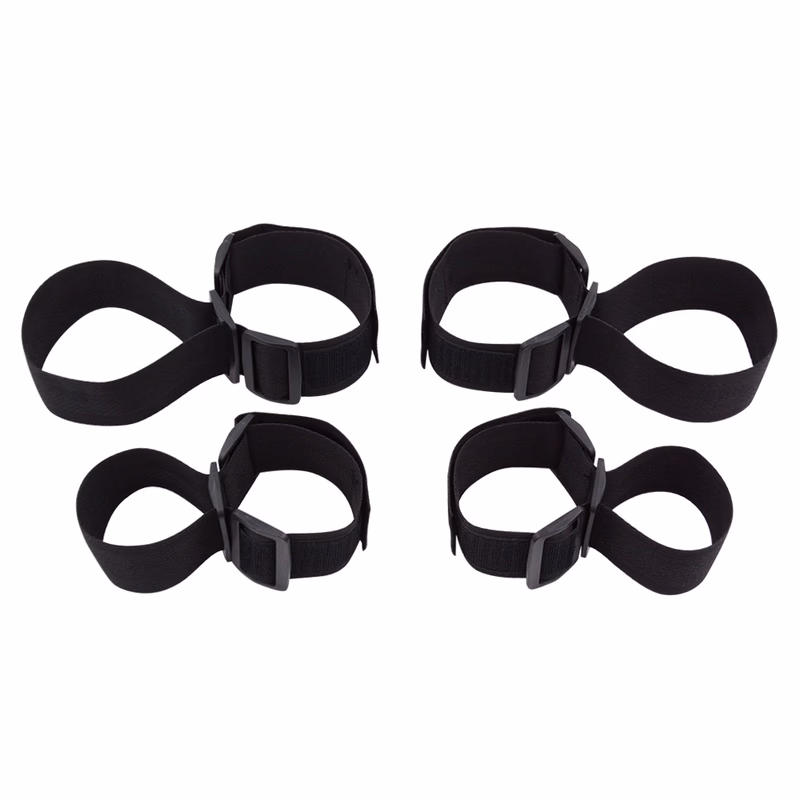 Hand and foot restraint handcuffs set