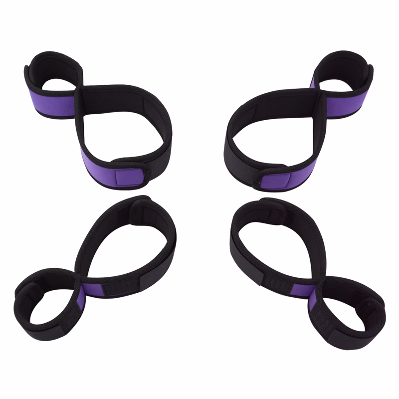 Hand and foot restraint handcuff set - edging