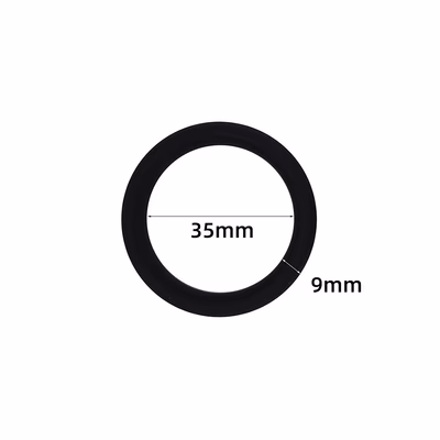 Male silicone cervical ring - 35mm inner diameter, black