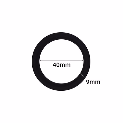 Male silicone cervical ring - 40mm inner diameter, black