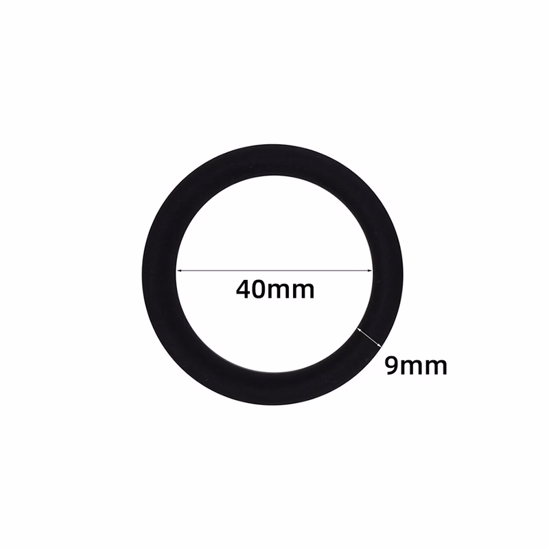 Male silicone cervical ring - 40mm inner diameter, black