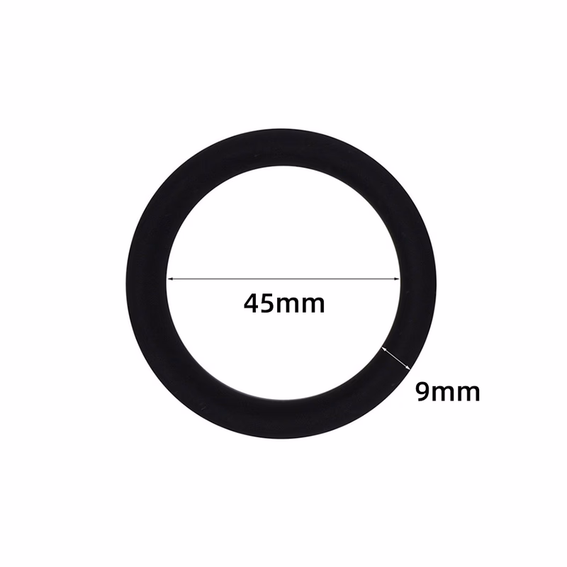 Male silicone cervical ring - 45mm inner diameter, black