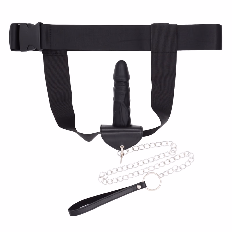 Pull-out female wearable dildo (13cm dildo), black