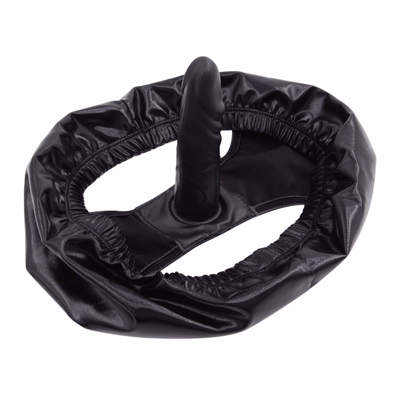 Female wearable phallus underwear (13cm anal plug), black