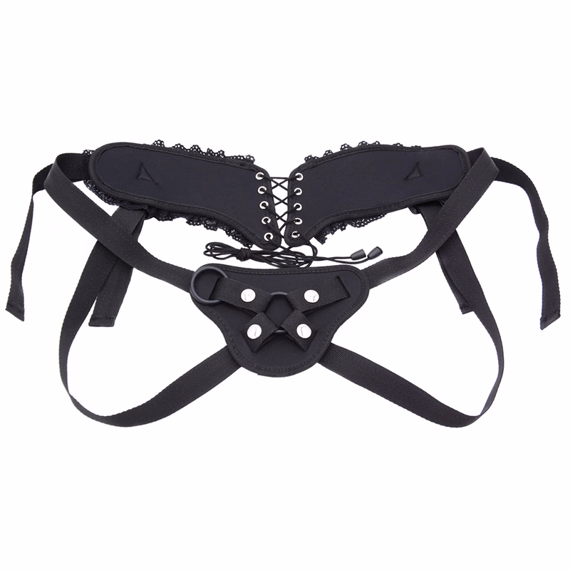 Women's leather pants, F-type, wetsuit material, black.