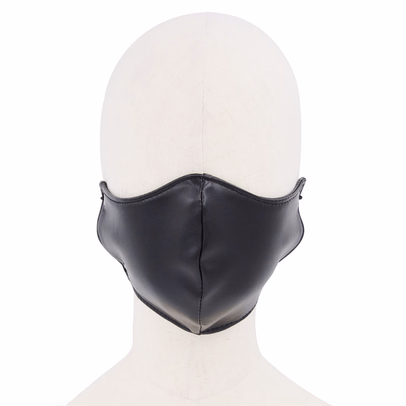 Cospaly Leather Face Mask - Black