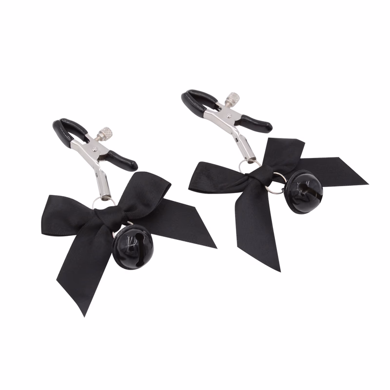 Bow-shaped bell nipple clamp, black