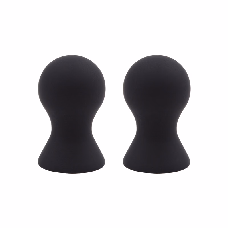 Silicone breast suction device, black