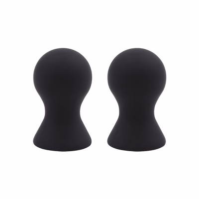 Silicone breast suction device, black