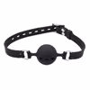 Adjustable silicone gag, black - medium