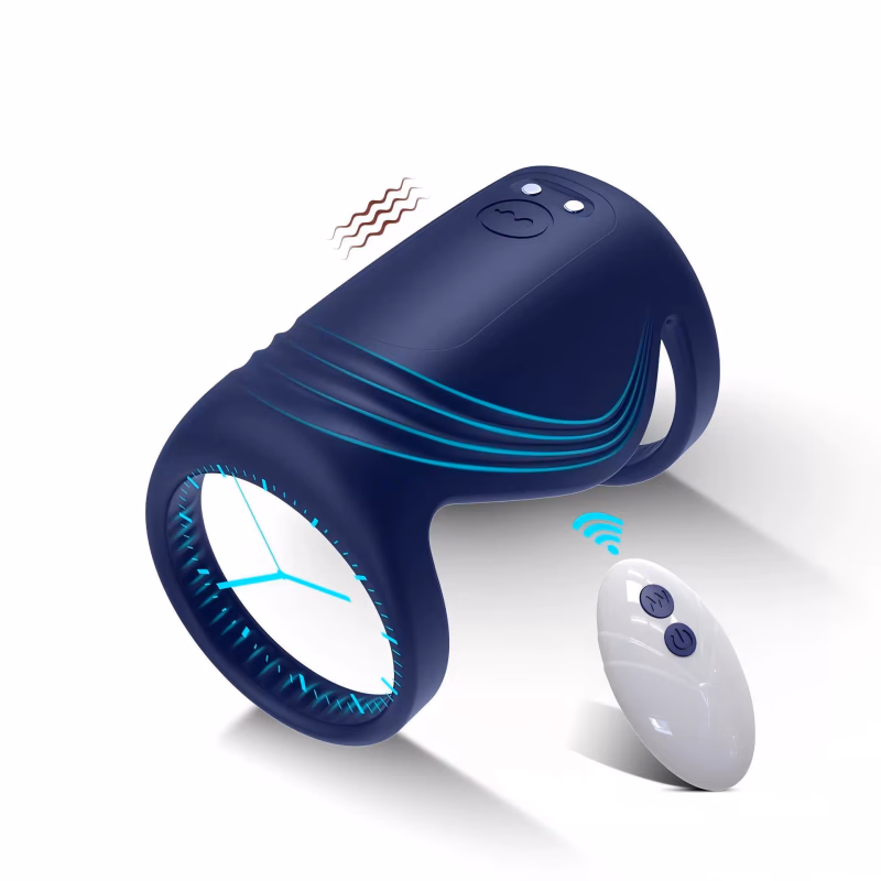 Silicone delay ejaculation lock ring (remote control via APP)