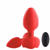 Illuminated sex toy, anal stimulation, wireless remote control, home vibrating rose silicone anal plug sex toy
