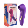 Female 5-frequency rose sucker, honey bean teasing vaginal vibrator, electric vibrator, purple
