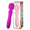 Double-headed vibrating dildo for women, with thrusting, vibration, massage, and silent operation, Purple
