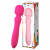 Double-headed vibrating dildo for women, with thrusting, vibration, massage, and silent operation, Rose Red