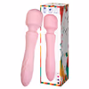 Double-headed vibrating dildo for women, with thrusting, vibration, massage, and silent operation, Rose Red