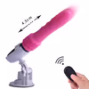 Automatic, rechargeable, remote-controlled vibrating dildo with suction cup, suitable for female masturbation.