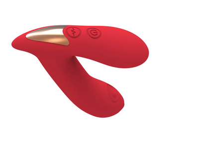 Electric female portable wearable vibrator, remotely controlled by APP, 4-sided tapping and insertion.