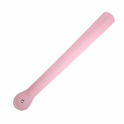 Pink leather long racket