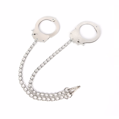 Long chain alloy handcuffs