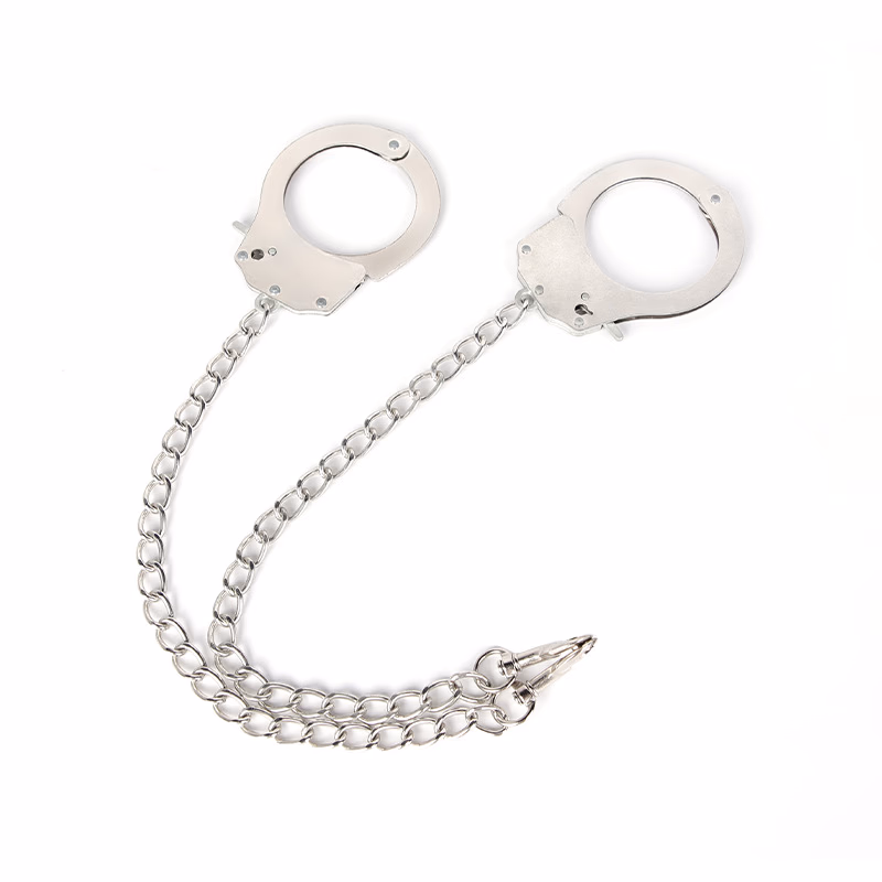 Long chain alloy handcuffs