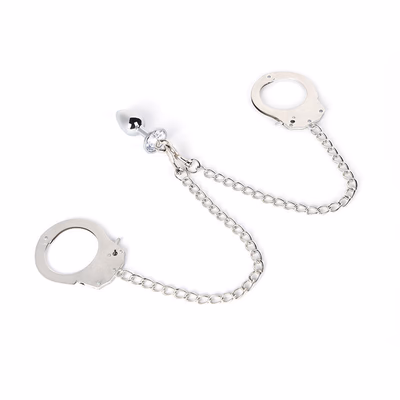 Anal plug plus alloy handcuffs