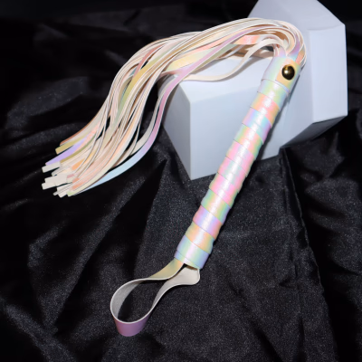 Colorful leather whip
