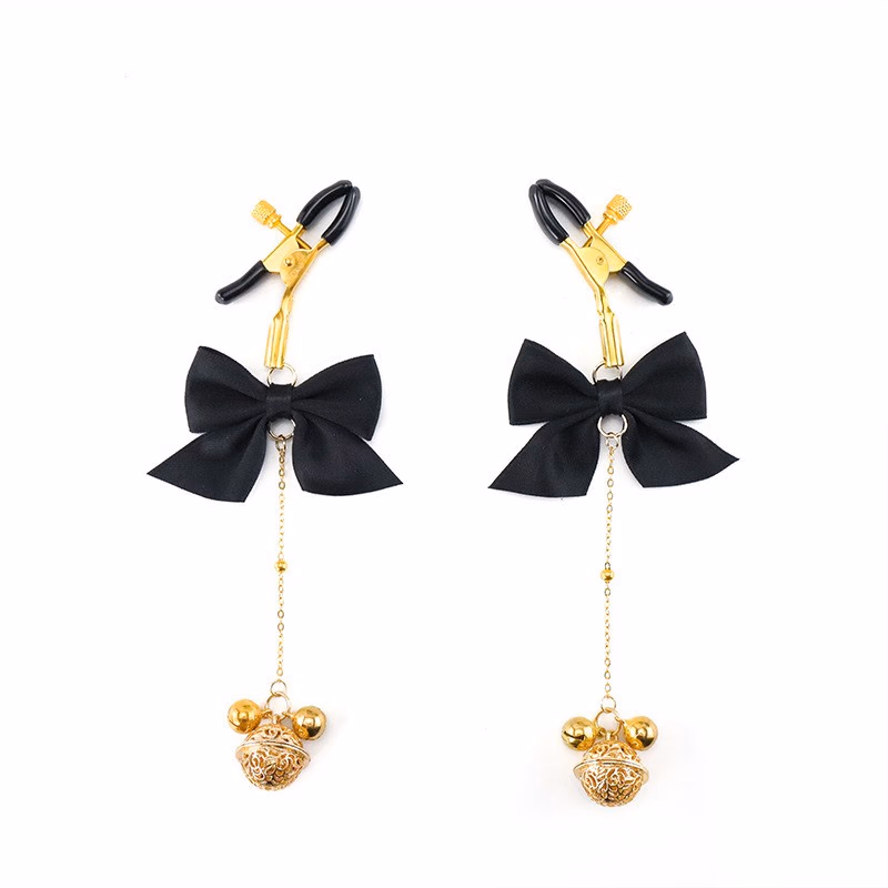 Black crocodile nipple clamps