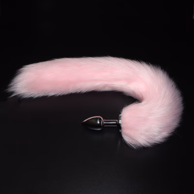 Anal plug + tail + lubricant (small size) powder