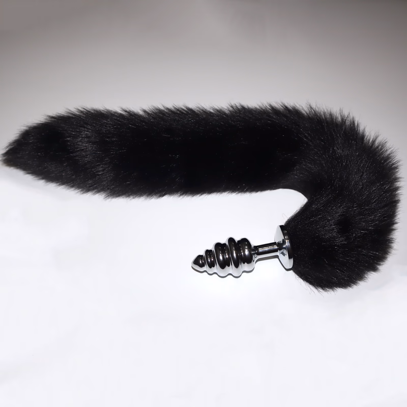 Nut plug + tail + lubricant (large) black