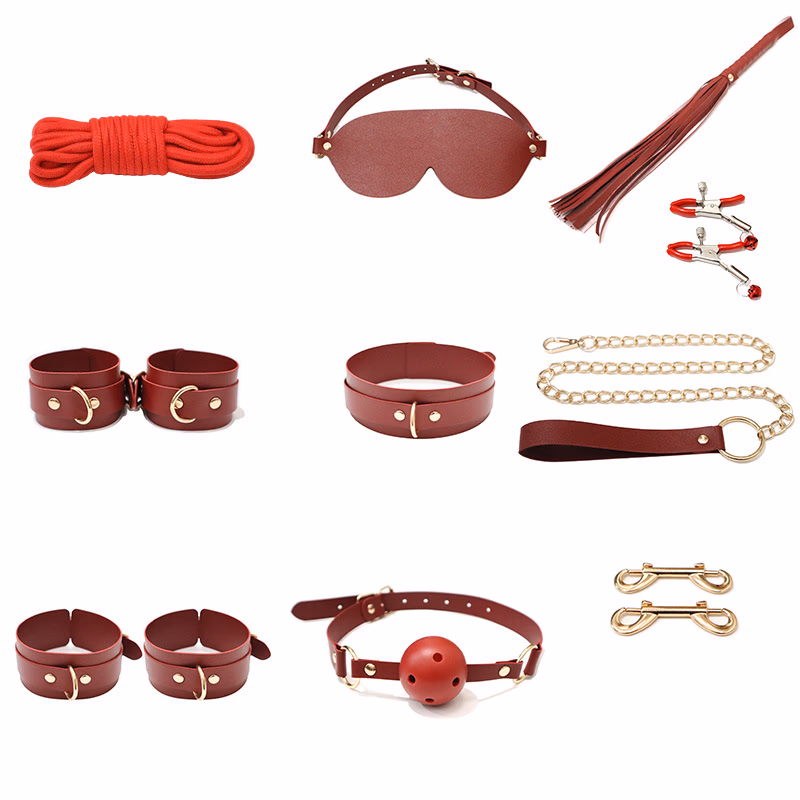 Burgundy 10-piece set [Black box]