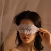 White lace eye mask