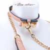 Pink bow leash