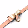 Pink bow leash