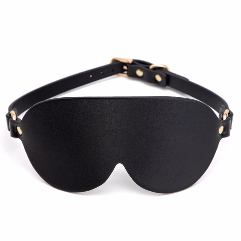 Black PU eye mask