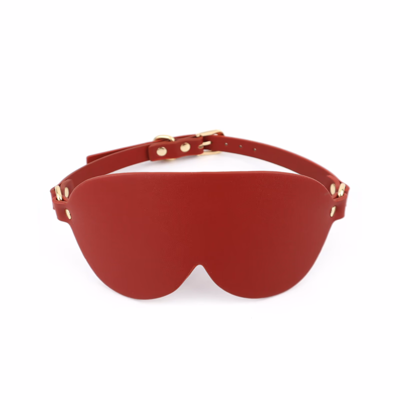 Red PU eye mask