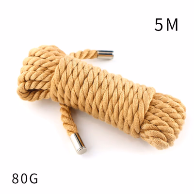 5-meter cotton rope with metal ends