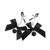 Black bow nipple clamps