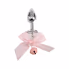 Pink bow + bell + anal plug
