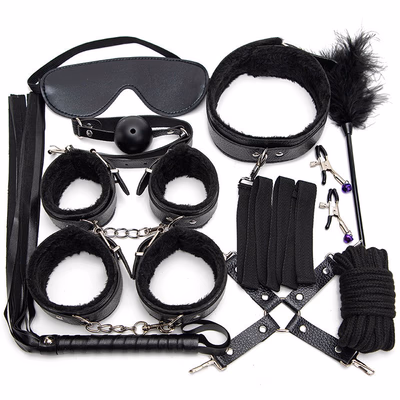 SM Props Black Plush 10-Piece Set