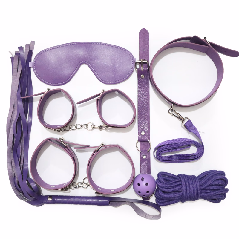 SM Props Purple Leather 7-Piece Set