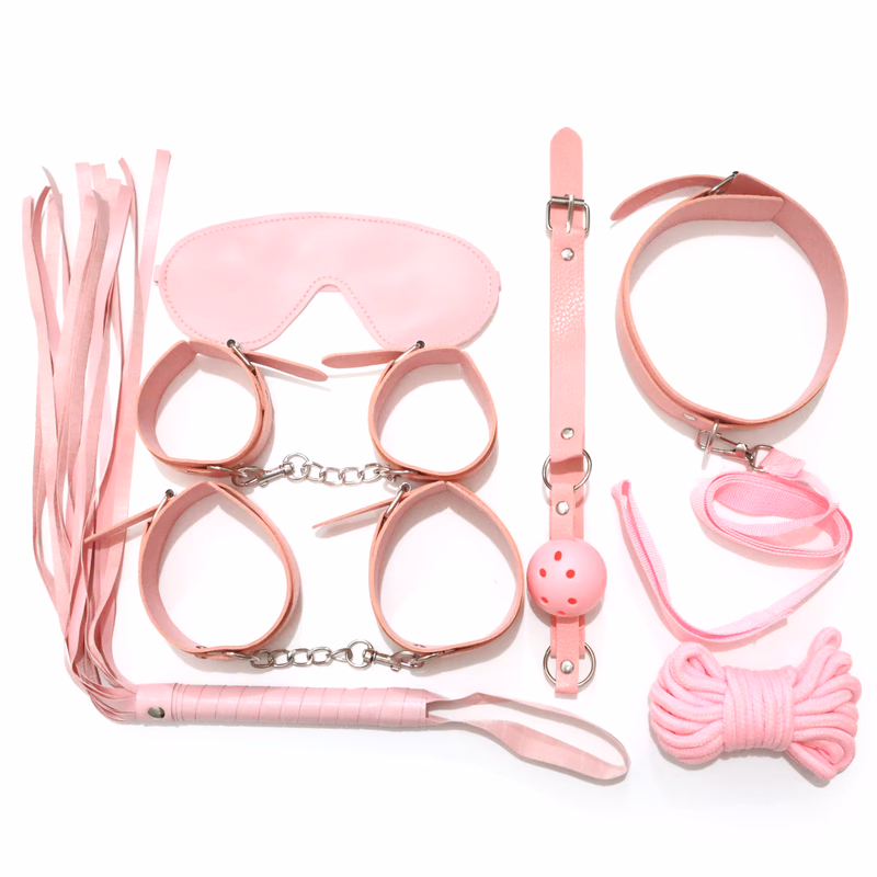 SM Props Pink Leather 7-Piece Set