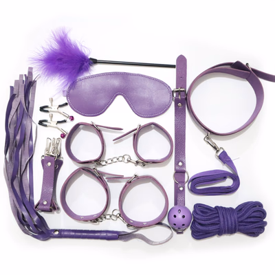 SM Props Purple Leather 10-Piece Set