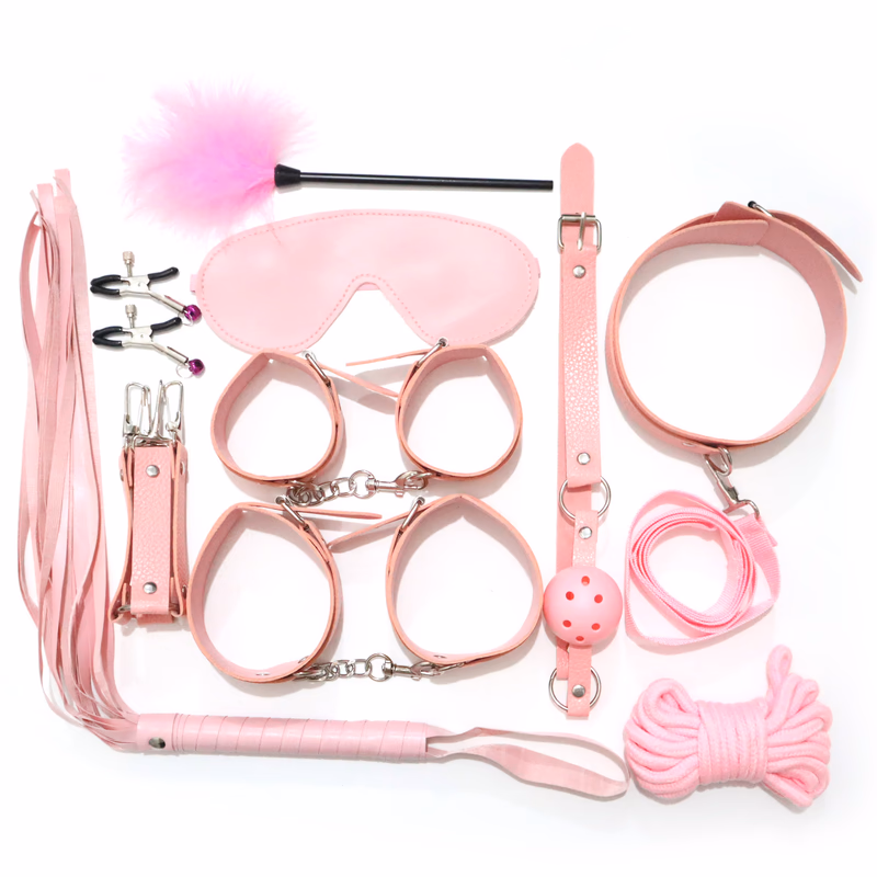 SM Props Pink Leather 10-Piece Set