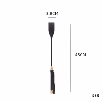 Leather Alloy Whip 45cm