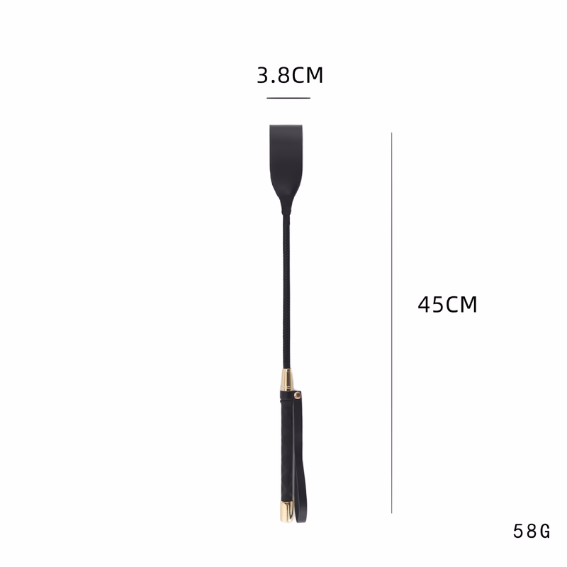Leather Alloy Whip 45cm